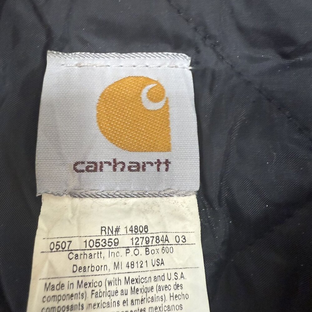 Carhartt J02 Brown Jacket Men's Tall 54 Heritage Utility Heavy Duty Workwear - Picture 5 of 13